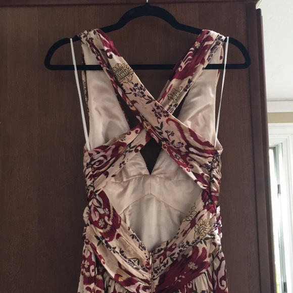 ABS Patterned Silk Floor-length gown - size 4 - Picture 3 of 7